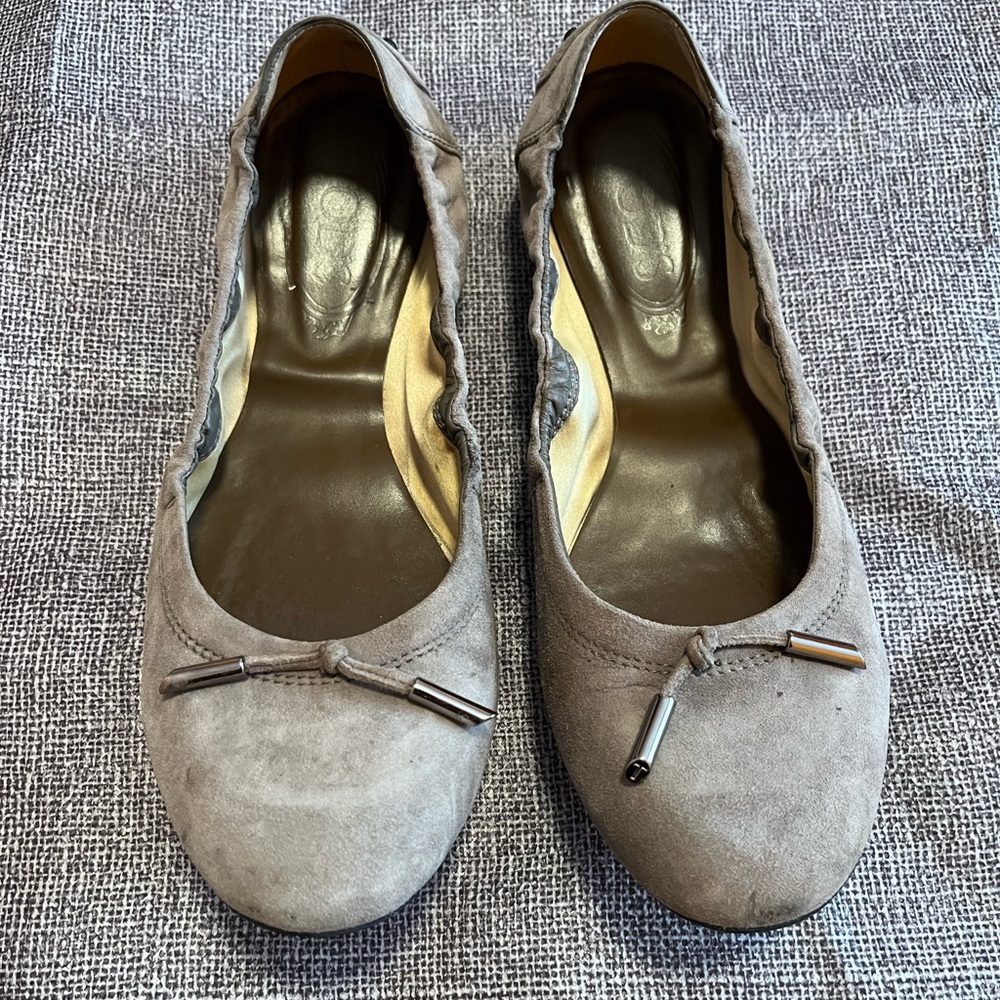 TOD’S Suede Ballet Flats